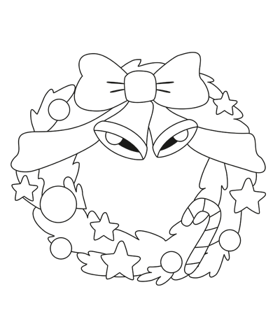Christmas Reef & Gift Coloring Page