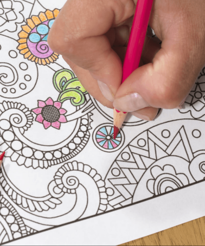 Art Therapy and Christmas Candle Coloring Pages: Reducing Holiday Stress with Creative Expression
